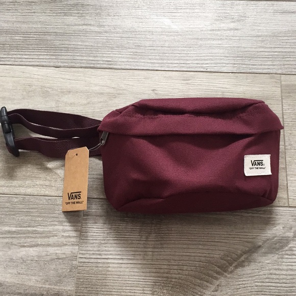 burgundy fanny pack